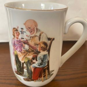 1982 Vintage Norman Rockwell The Toymaker Mug